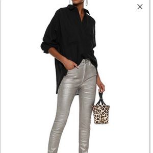 IRO Bocka button down wool gauze shirt